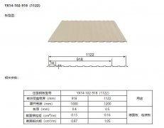YX14-102-918型彩钢压型板